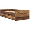 vidaXL Cadru de pat Lemn Vechi 100 x 200 cm Lemn de pin masiv