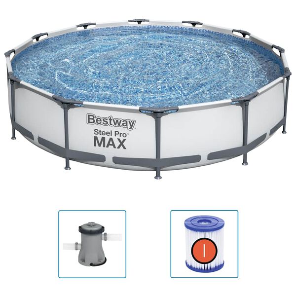 Bestway Set de piscină Steel Pro MAX, 366 x 76 cm