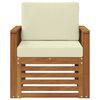 vidaXL Set de canapele de exterior cu pernă natural 71 x 63 x 73 cm