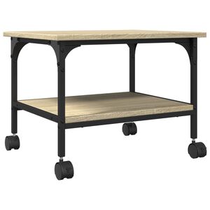 vidaXL Suport imprimantă 2 niveluri stejar sonoma 50x40x38 cm lemn