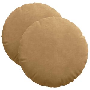 vidaXL Perne de Șezut 2 pcs Maro &Oslash; 40 x 13 cm Catifea