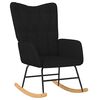 vidaXL Scaun balansoar, negru, material textil