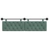 vidaXL Cap de pat suspendat Verde Mării 190 x 55 x 7 cm Catifea