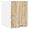 vidaXL Dulap suspendat Stejar Sonoma și Alb 30 x 31 x 40 cm