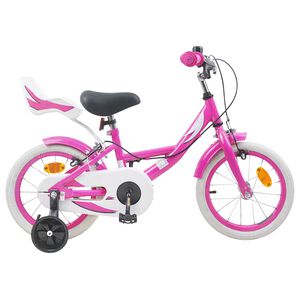 vidaXL Bicicletă pentru Copii 12 Inci pentru 2-4 ani Roz