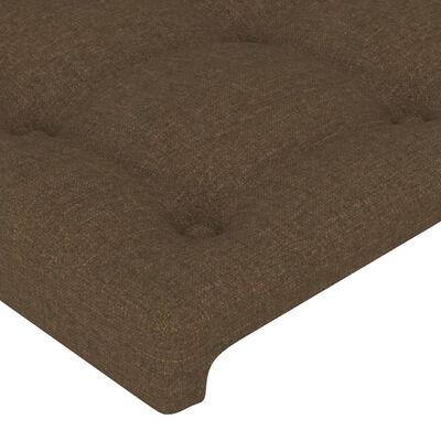vidaXL Tăblii de pat, 2 buc, maro închis, 80x5x78/88 cm, textil