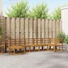 vidaXL Set de canapele de exterior 7 pcs natural Lemn Solid de Acacia
