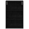 vidaXL Dulap de perete pentru baie Stejar Negru 40 x 16 x 62,5 cm