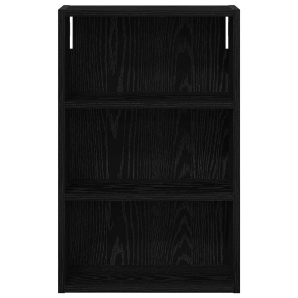 vidaXL Dulap de perete pentru baie Stejar Negru 40 x 16 x 62,5 cm