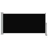 vidaXL Copertină laterală retractabilă de terasă, negru, 120 x 300 cm