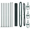 vidaXL St&acirc;lp de gard. Verde 10 x 1 m (plasă de 16 x 16 mm) Oțel