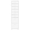 vidaXL Fișet mobil, alb, 28x41x109 cm, metal