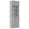 vidaXL Dulap de depozitare, sonoma gri, 70x42,5x225, lemn prelucrat
