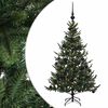 vidaXL Brad de Crăciun artificial cu glob 120 cm 150 LED-uri Alb cald