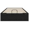 vidaXL Cadru de pat otoman Stejar Negru 203 x 100 x 25 cm