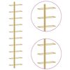 vidaXL Suport sticle de vin, de perete, 10 sticle, 2 buc, auriu, metal