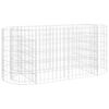 vidaXL Strat &icirc;nălțat gabion, 120x50x50 cm, fier galvanizat