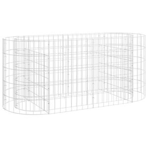 vidaXL Strat &icirc;nălțat gabion, 120x50x50 cm, fier galvanizat