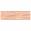 vidaXL Blat masă, 200x60x(2-4) cm, maro, lemn tratat contur organic