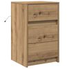 vidaXL Dulap de noapte Stejar Artizanal 38 x 34 x 61 cm Lemn compozit