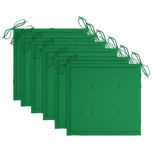 vidaXL Scaune pliante de exterior cu perne 6 buc. lemn masiv de acacia