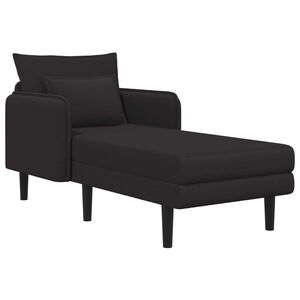 vidaXL Șezlong supradimensionat Negru Boucl&eacute;