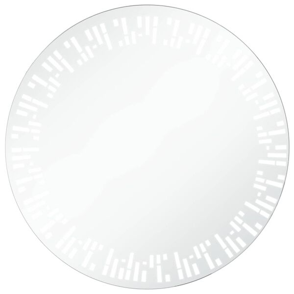 vidaXL Oglindă cu LED de baie, 80 cm