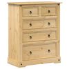 vidaXL Dulap cu sertare &bdquo;Corona&rdquo;, 92x48x114 cm, lemn masiv de pin