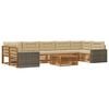 vidaXL Set de canapele de exterior 8 pcs Natural și Bej
