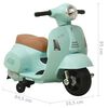 vidaXL Motocicletă de jucărie electrică Vespa, verde, GTS300