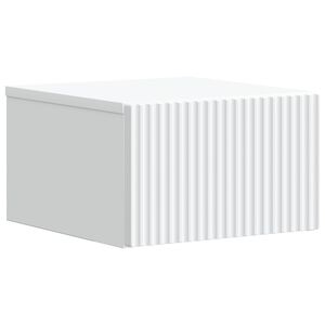 vidaXL Dulap de noapte suspendat Alb 33 x 34,5 x 20 cm Lemn prelucrat