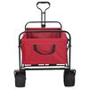vidaXL Trolley Manevrabil Pliabil Manual Roșu 89 x 63 x 96 cm