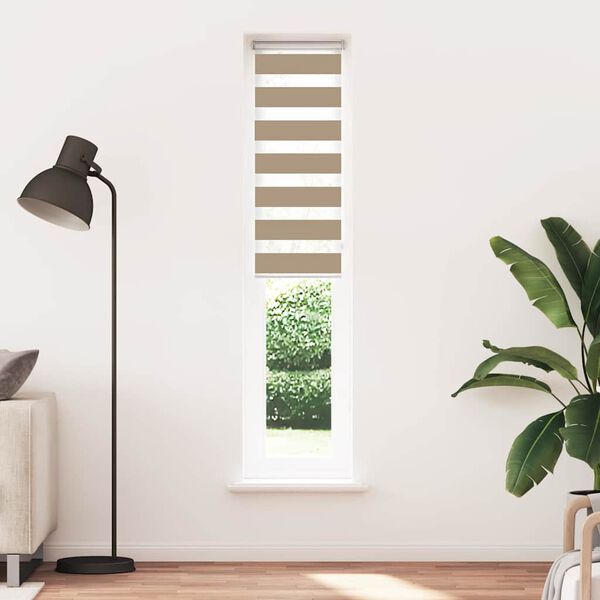vidaXL Jaluzea tip zebra 40x200 cm lățime țesătură 35,9 cm poliester