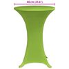 vidaXL Husă elastică pentru masă, 4 buc., verde, 60 cm