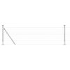 vidaXL Gard cu St&acirc;lp Argintiu 0,6 x 25 m Oțel