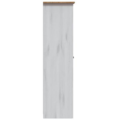 vidaXL Șifonier cu 3 uși, alb, 118 x 50 x 171,5 cm, pin gama Panama