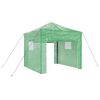 vidaXL Seră cu cadru pop-up cu acoperiș Verde 290 x 290 x 315 cm Fier