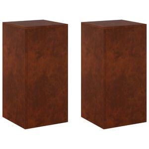 vidaXL Suport pentru plante 2 pcs Ruginit 30 x 30 x 60 cm