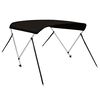 vidaXL Parasolar barcă Bimini cu 2 arcuri, negru, 180x130x110 cm