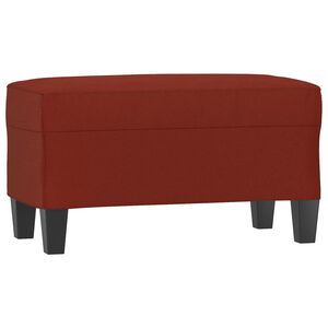 vidaXL Bancă, roșu vin, 70x35x41 cm, piele ecologică
