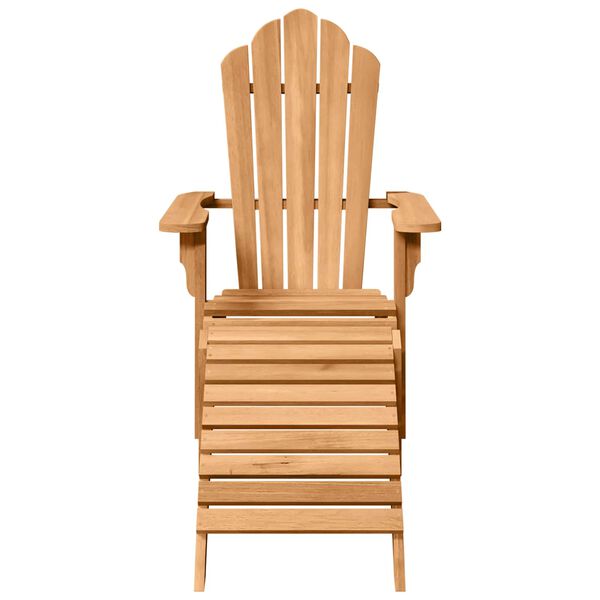 vidaXL Scaune Adirondack pentru Grădină 2 pcs Maro 77 x 137 x 95 cm