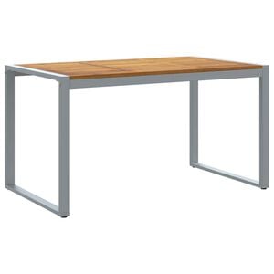 vidaXL Masă grădină picioare formă de U 140x80x75 cm lemn masiv acacia