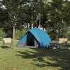 vidaXL Cort de Camping cu acoperiș albastru 275 x 230 x 140 cm tafta