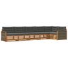 vidaXL Set de canapele de exterior 6 buc. Natural și Antracit