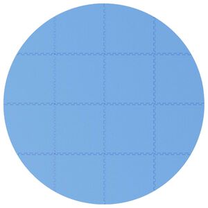 vidaXL Covor de bazin pentru piscină 16 buc. &Oslash; 235 cm Rotund Spumă EVA