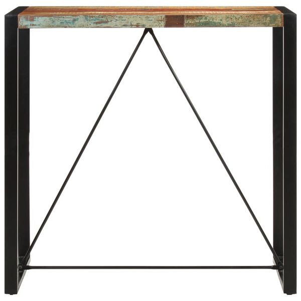 vidaXL Masă de bar, 110x55x110 cm, lemn masiv reciclat