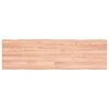 vidaXL Blat masă, 140x40x(2-4) cm, maro, lemn tratat contur organic