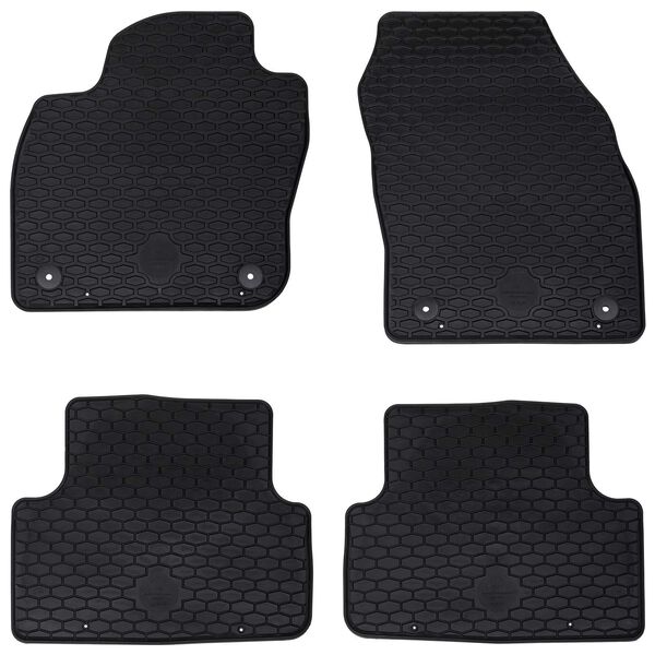 vidaXL Covor pentru mașină 4 pcs Negru VW T-CROSS TPE