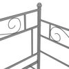 vidaXL Cadru pat canapea extensibilă, gri, 90x200 cm, metal