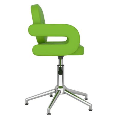 vidaXL Scaun de birou pivotant, verde, piele ecologică